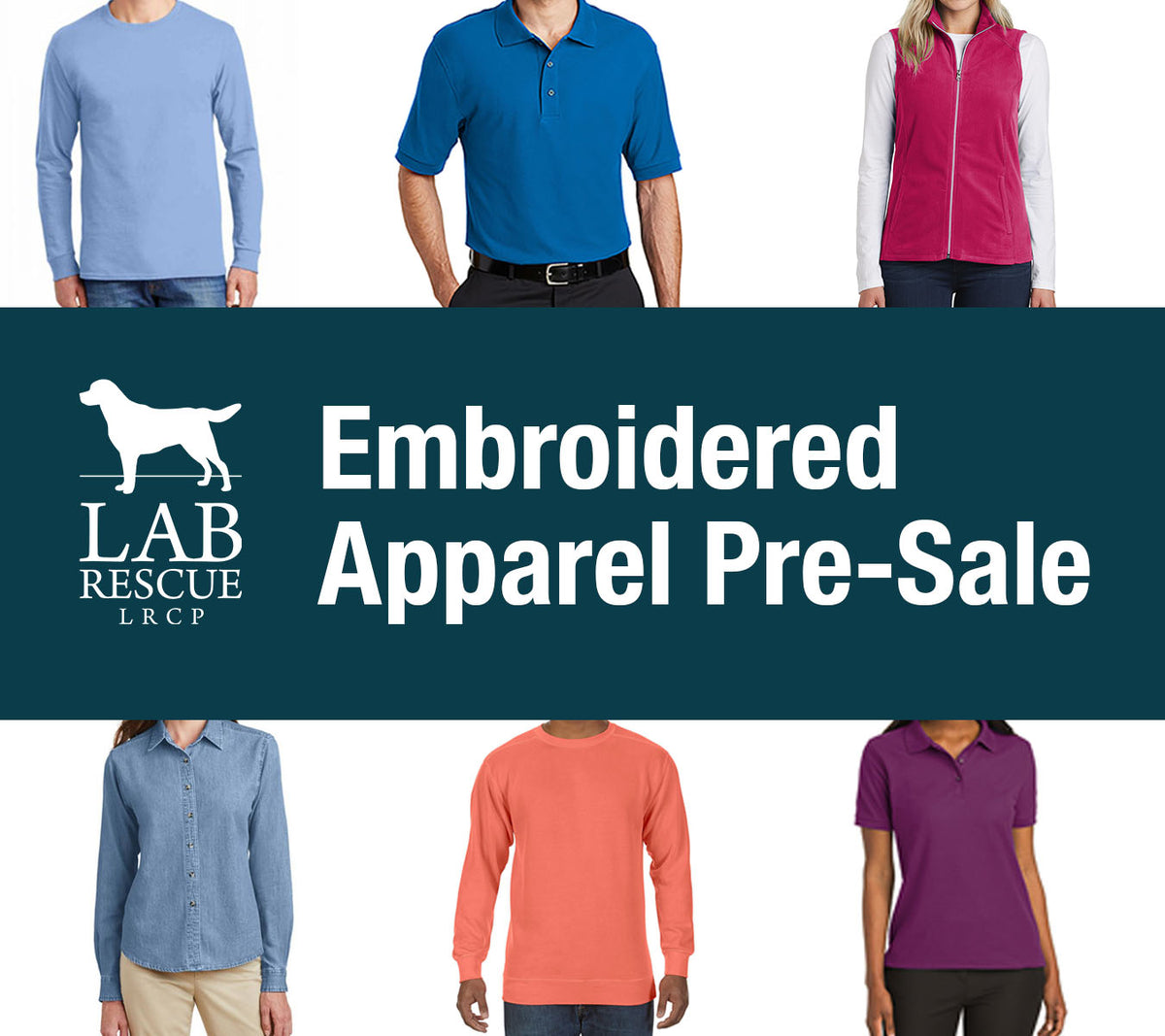 Embroidered Merchandise Pre-Sale – Lab Rescue LRCP